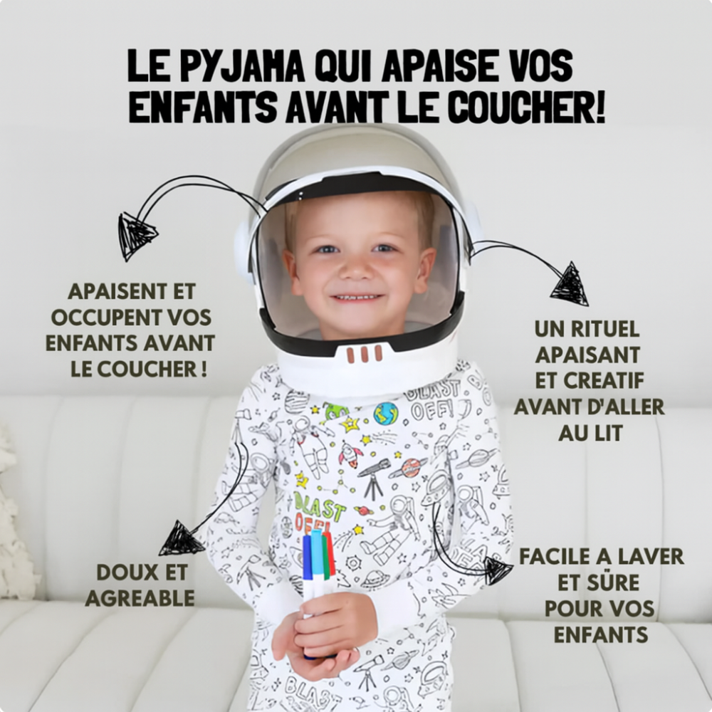 Pyjama à colorier enfants– mixte